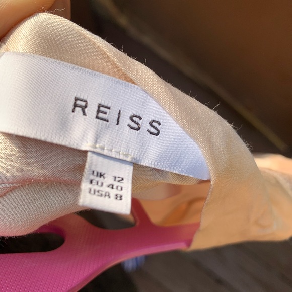 Reiss blush pink satin midi dress - Picture 4 of 6